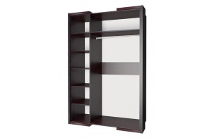 Трехдверный шкаф гардероб для одежды с зеркалом Барселона МН-115-03-220