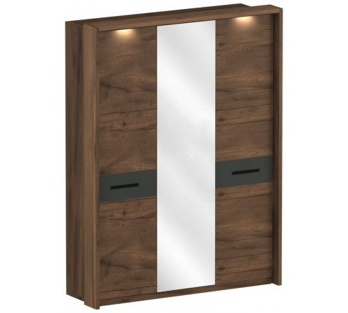Трехстворчатый шкаф для одежды с зеркалом Глазго